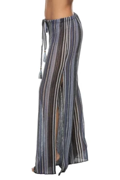 Pierside Pants -ELAN || Maaji Shop 1050371 Apparel Bottom Deep Water Multi Side