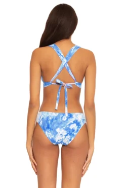 Reversible Tie Dye Banded Halter Bikini Top -ELAN || Maaji Shop 105399 MU 167761