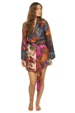 Farm Rio Flower Scarves Kimono