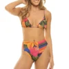 Farm Rio Floral Tropical Triangle Bikini Top