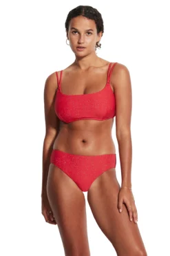Seafolly Twilight Metallic Bralette Bikini Top (DD Cup)