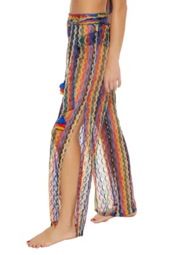 Iseree Crochet Pants -ELAN || Maaji Shop 3355025 Apparel Bottom Multi Side