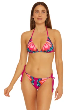 Medallion Sliding Triangle Bikini Top
