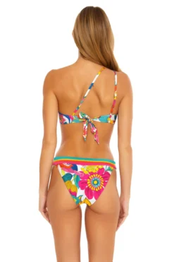 Fontaine Asymmetrical Bandeau Bikini Top -ELAN || Maaji Shop 3783235 Bikini Top Multi Back