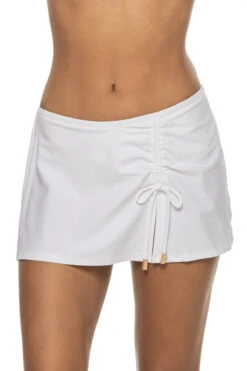 Cinch Side Skirted Hipster Bikini Bottom