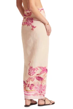 Seafolly Silk Road Sarong -ELAN || Maaji Shop 54933 SG Apparel Bottom Parfait Pink Back