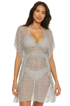 Riviera Metallic Crochet Tunic