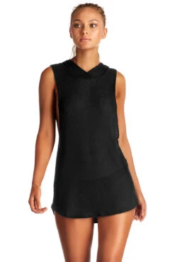 Drifter Sleeveless Eco Black Hoodie