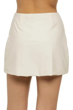 Hero Mini Skirt -ELAN || Maaji Shop HERO SKIRT Apparel Bottom Off White Crystal Back
