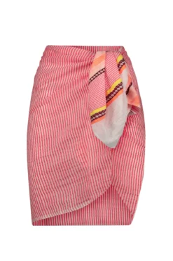 Cirq Sarong -ELAN || Maaji Shop HSW2324 Apparel Bottom Peach Melba Laydown