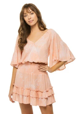 Flutter Sleeve Crop Top