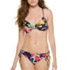 Floral Draped Underwire Bikini Top
