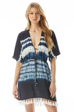 MICHAEL Michael Kors Tie Dye Tassel Tunic