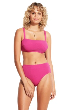 Seafolly Sea Dive Bandeau Bikini Top (DD Cup)