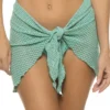 Turquoise Crochet Sarong