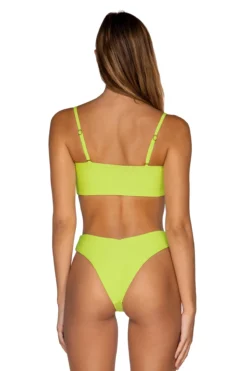 Eloise Bandeau Bikini Top -ELAN || Maaji Shop U84TLIMLI Bikini Top Limelight Back