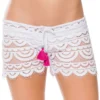 Lace Tie-Front Shorts